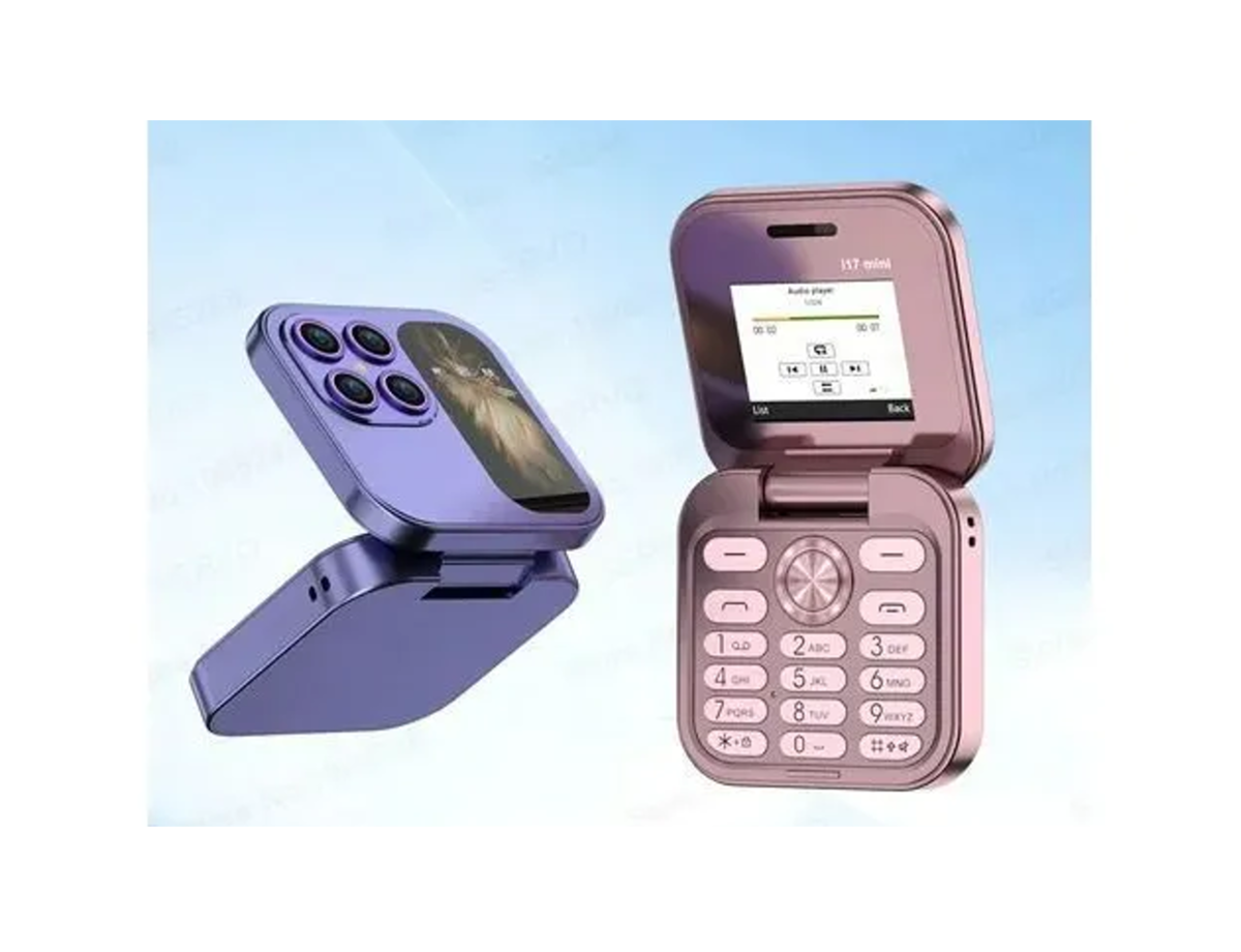 Aizigelo Ip17 Mini Teléfono Plegable 1.77 Pulgadas Dual Sim