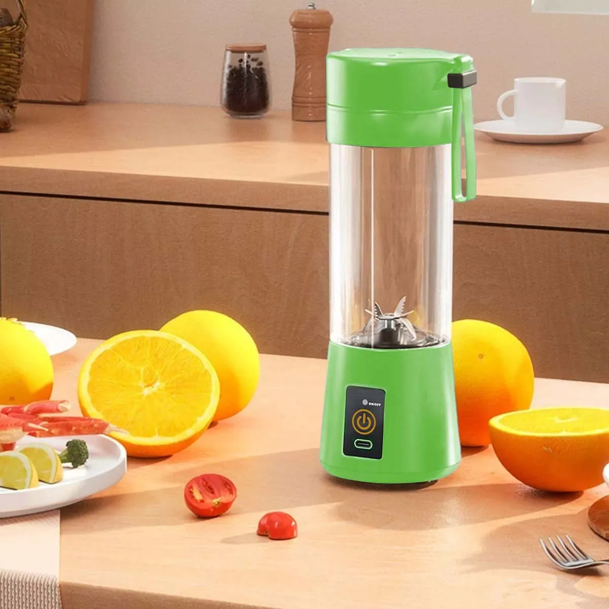 Mini Licuadora Portátil Recargable Usb Vaso Jugos Licuados