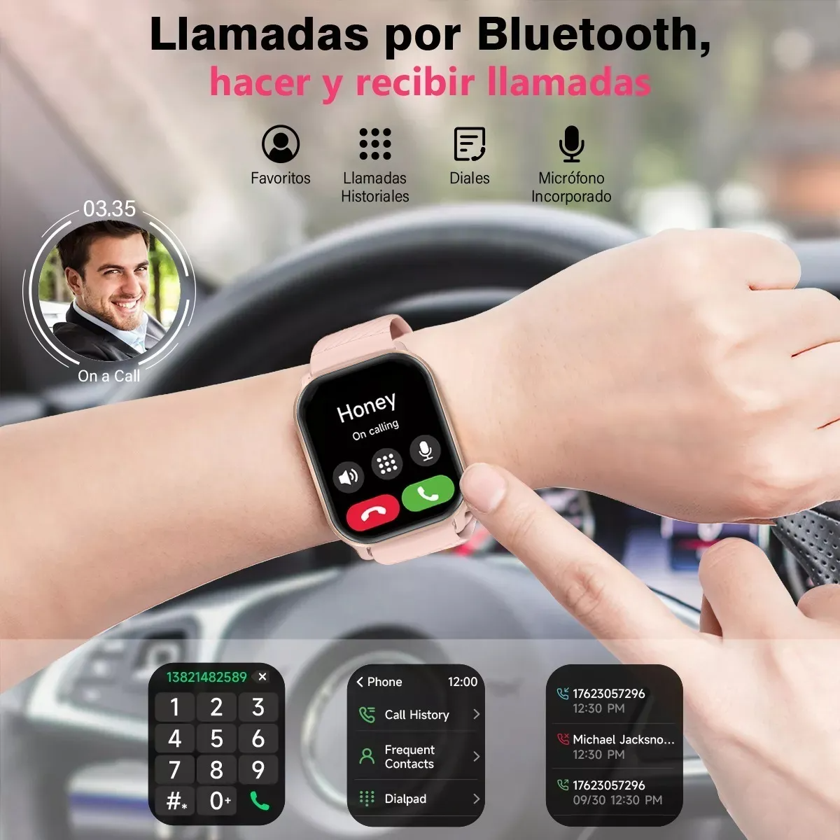 Smartwatch Reloj Deportivo Dama Llamadas Para Ios Y Android