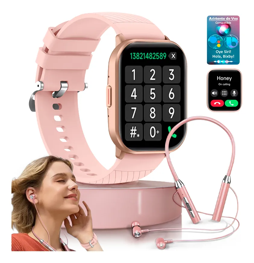 Smartwatch Reloj Deportivo Dama Llamadas Para Ios Y Android