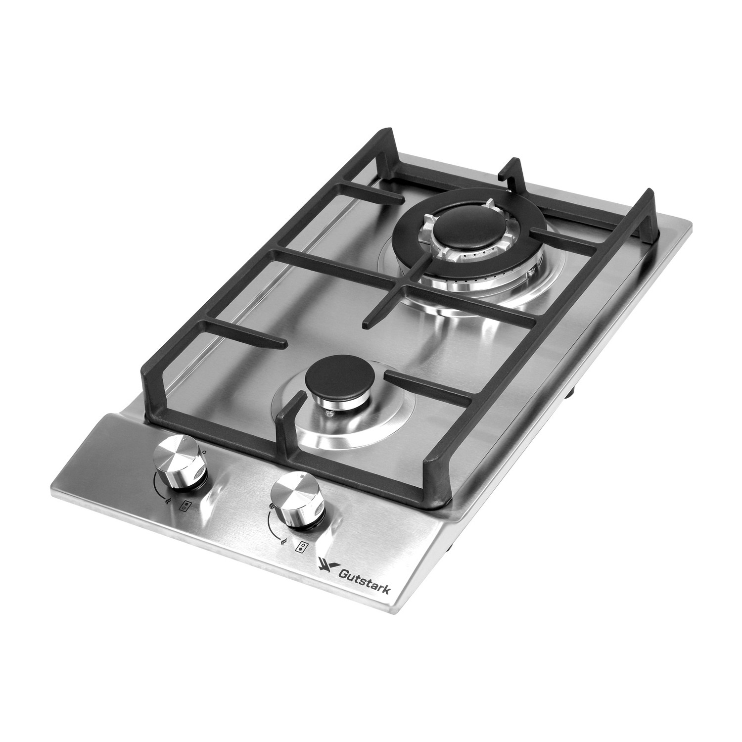 Parrilla De Gas Empotrable 2 Quemadores Acero Inoxidable