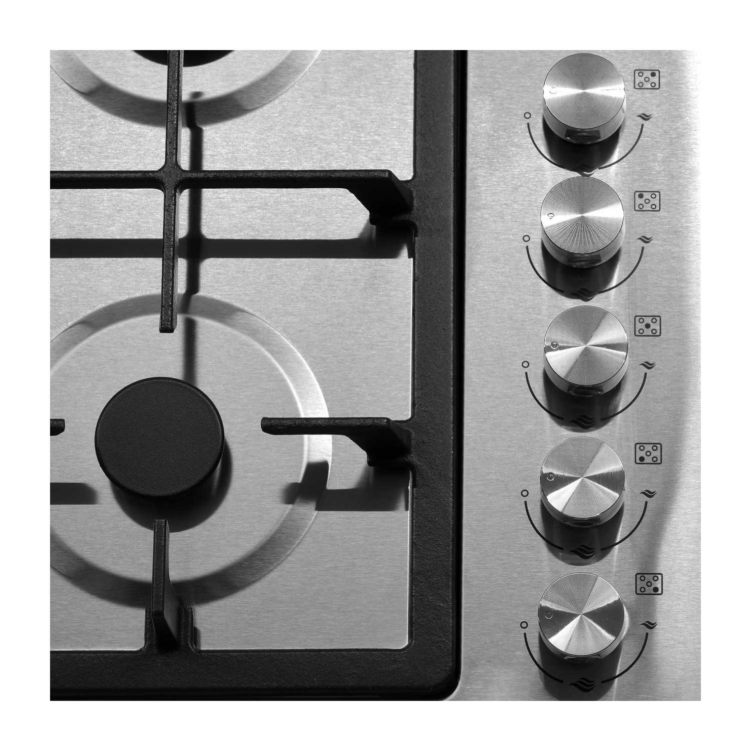 Parrilla 5 Quemadores Acero Inoxidable 