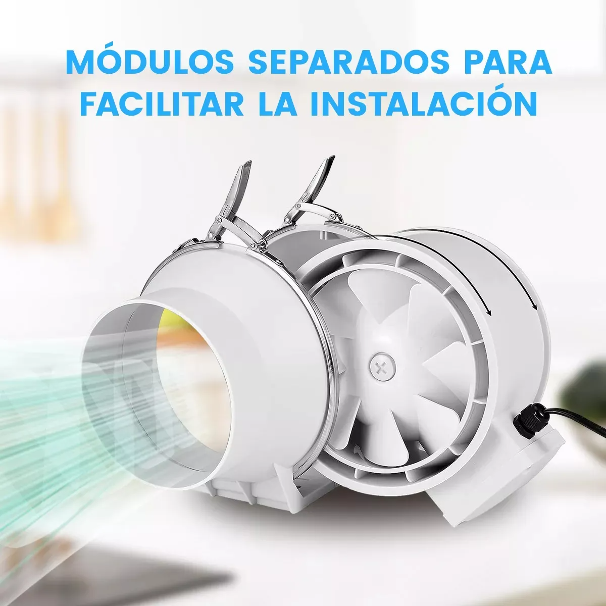 Potente Extractor De Aire Industria cocina Silencioso De 6 Pulgadas FOOWEI extractor de humo industrial