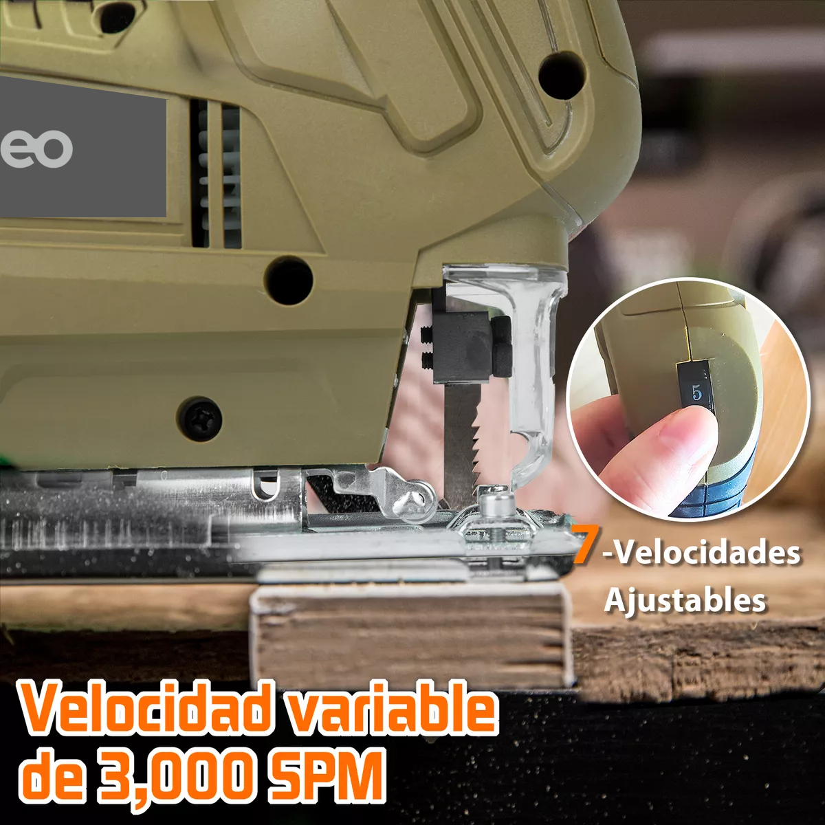 Sierra Caladora Profesional 7 Velocidades 