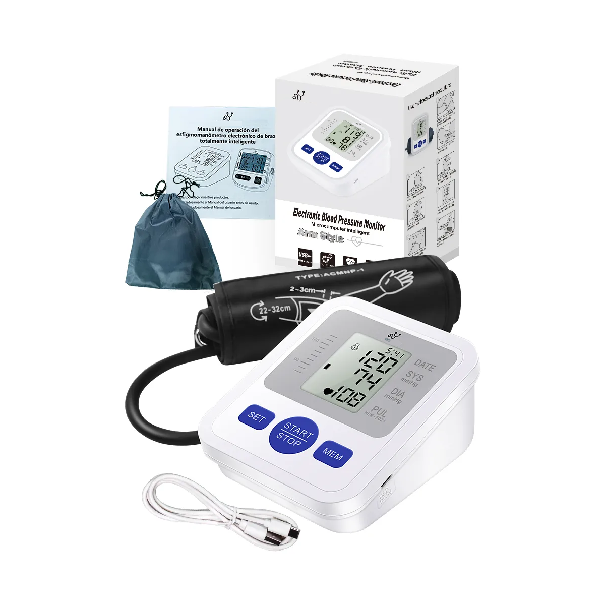 Aparato Para Checar La Presion Tensiometro Digital Checador Color