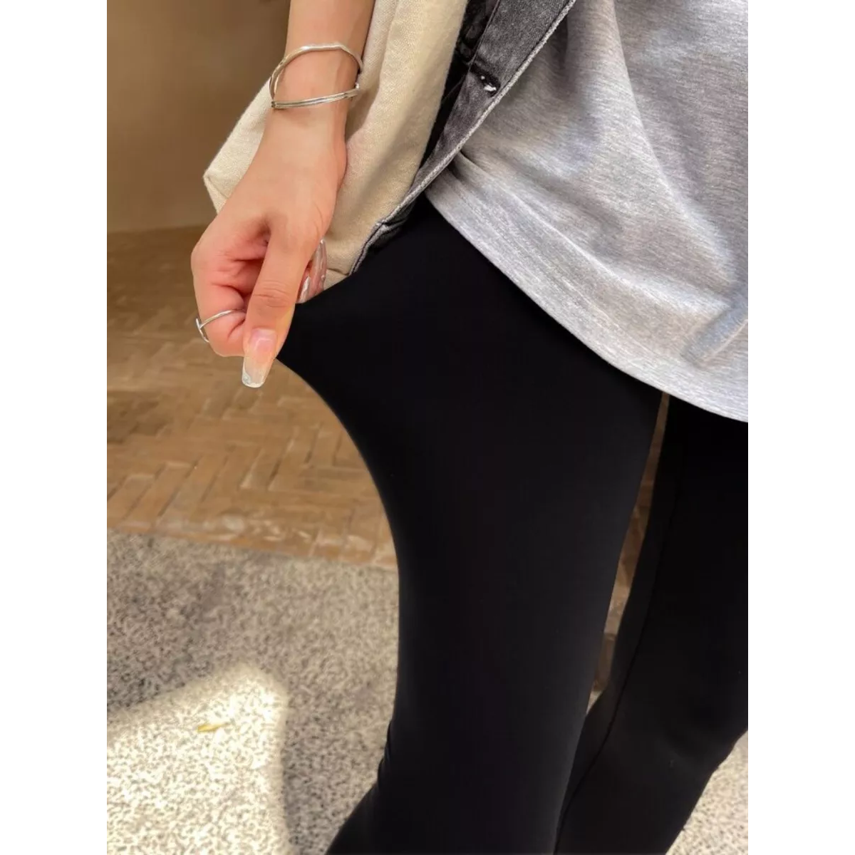Set 4 Mallones Mujer Térmico Stretch Leggins Mayon Mallas Negro Unitalla