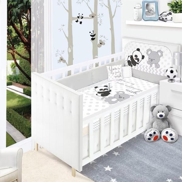 Set Edredon Cuna Cama Corral Baby Baby Unisex panditas