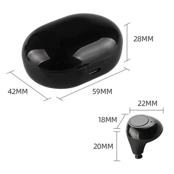 Aparatos Auditivos Recargables MXHGU-002-1 1 Par ITE NegroBlack 400 a 4500Hz 117 mas-3dB Cable USB V8 12V Plástico ABS, HearingUltra