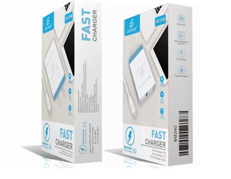 Pack 2 Cargadores Tipo C y V8