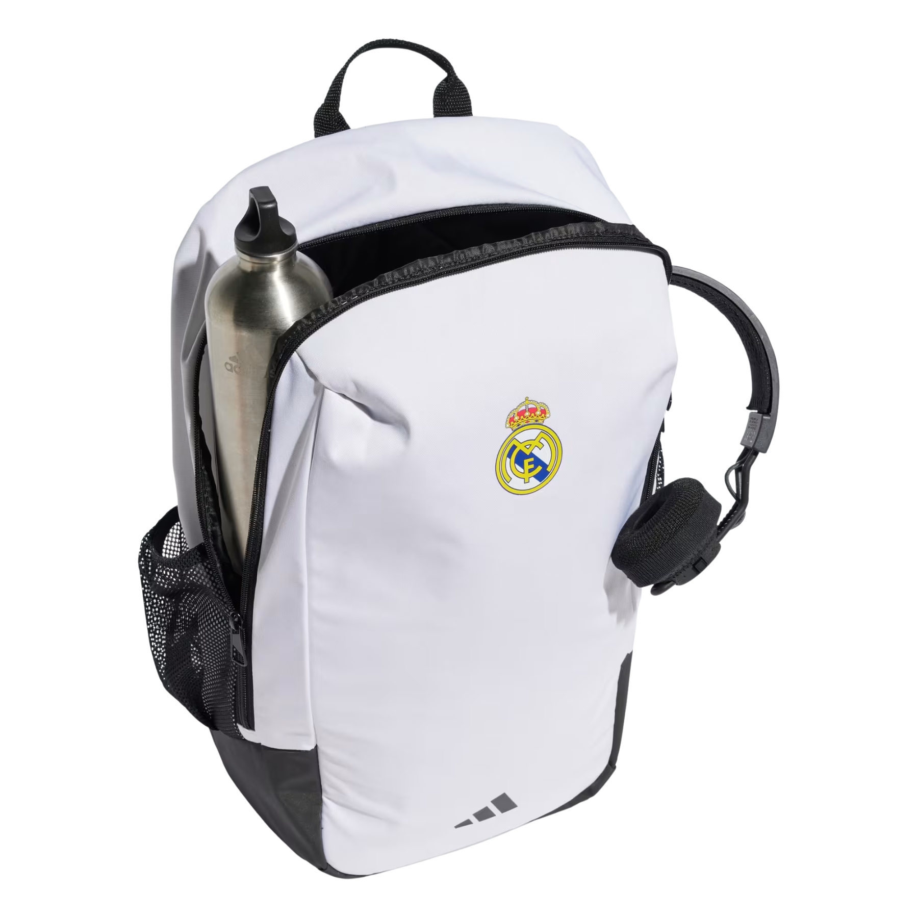 Mochila adidas Real Madrid Iy2879 Amplia Blanca Negra