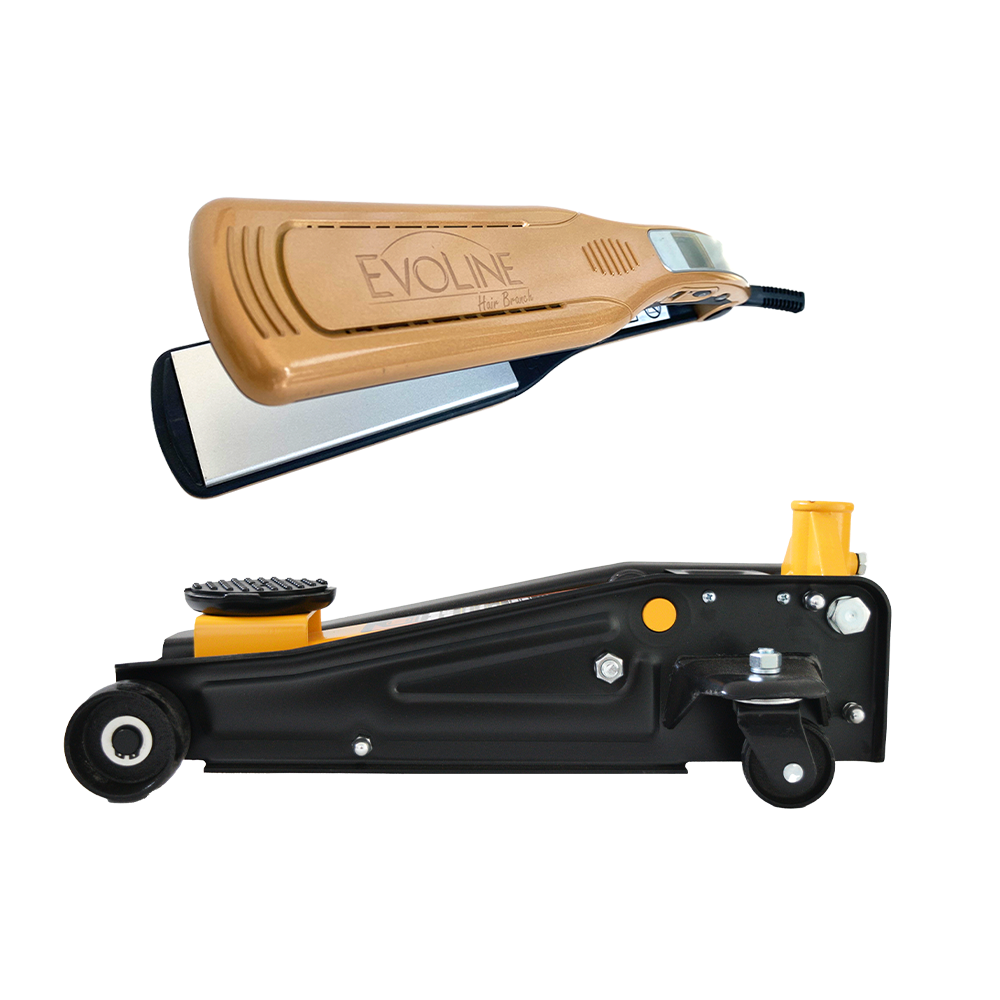 Gato hidráulico de patín 3 tn + plancha de cabello DE REGALO