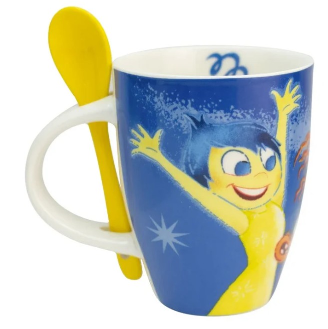 Set 2 Tazas Inmensamente con cuchara de Porcelana Capacidad 310 ML