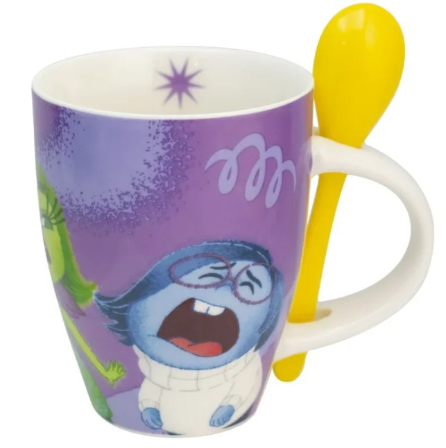 Set 2 Tazas Inmensamente con cuchara de Porcelana Capacidad 310 ML