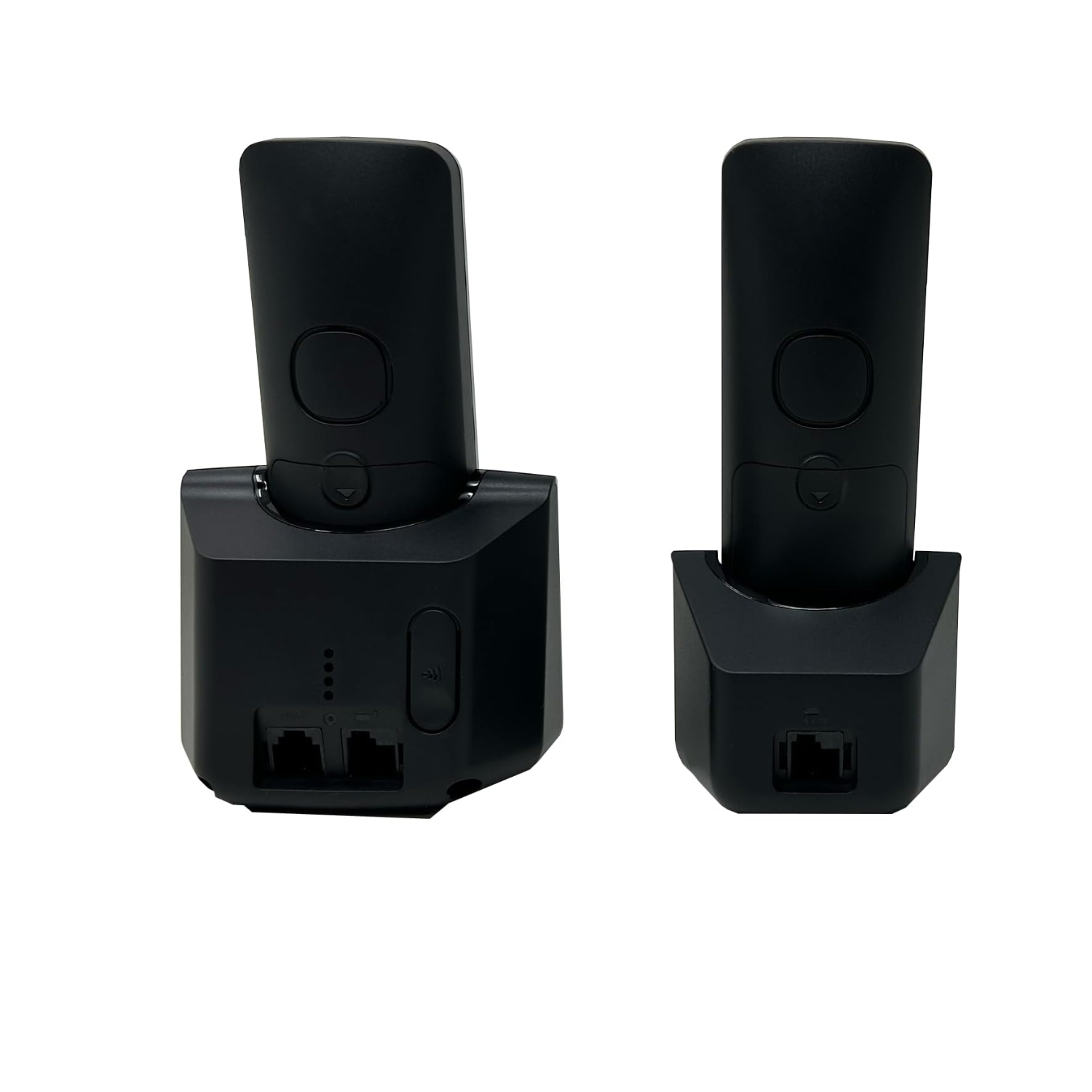 Teléfono Inalámbrico Panasonic modelo KX-TGB112MEB color negro con 2 auriculares