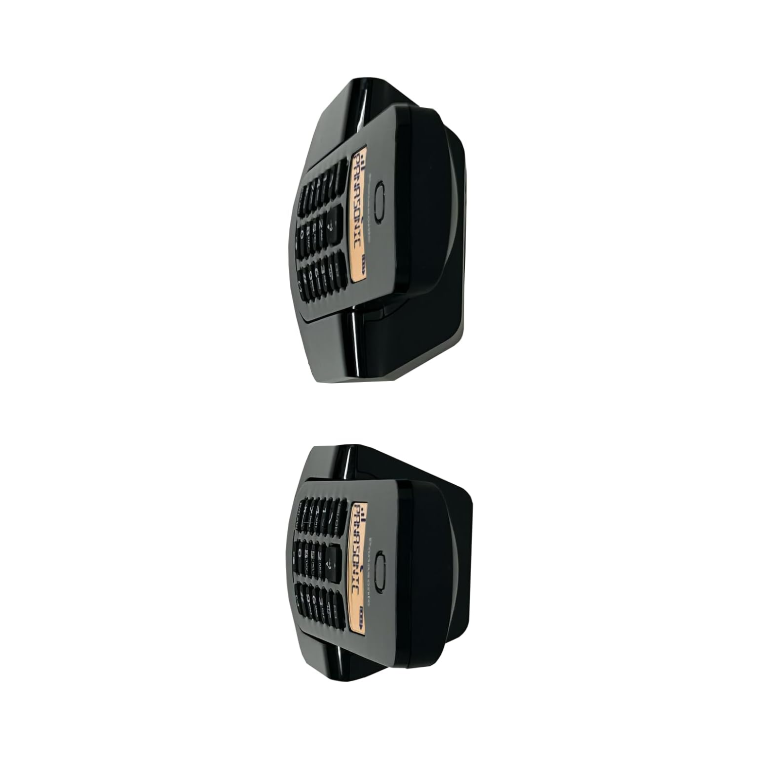Teléfono Inalámbrico Panasonic modelo KX-TGB112MEB color negro con 2 auriculares