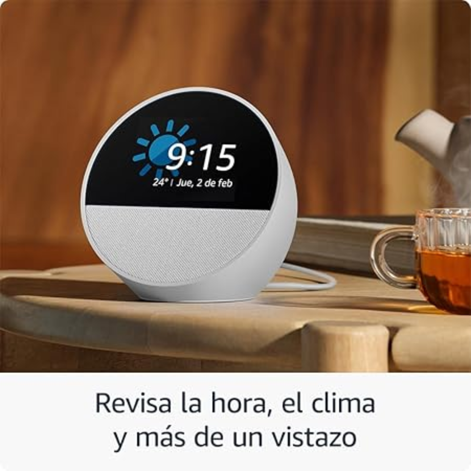 Bocina Inteligente Amazon Echo Spot Blanco