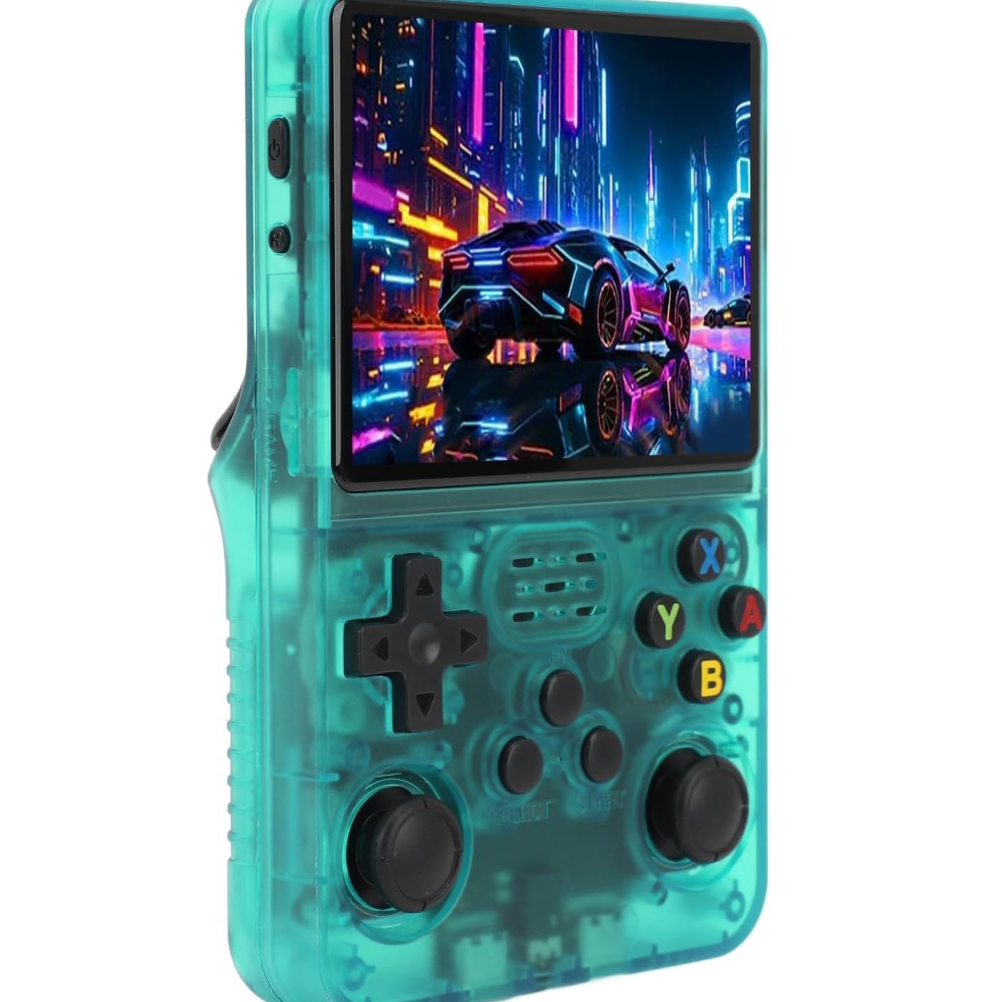 Consola de Videojuegos Retro Portátil R36S Pantalla 3.5", IPS, Sistema de Emulación Pre-Instalado 64GB+15,000 Juegos Clásicos de Mano Retro Handheld Game Console (Verde)