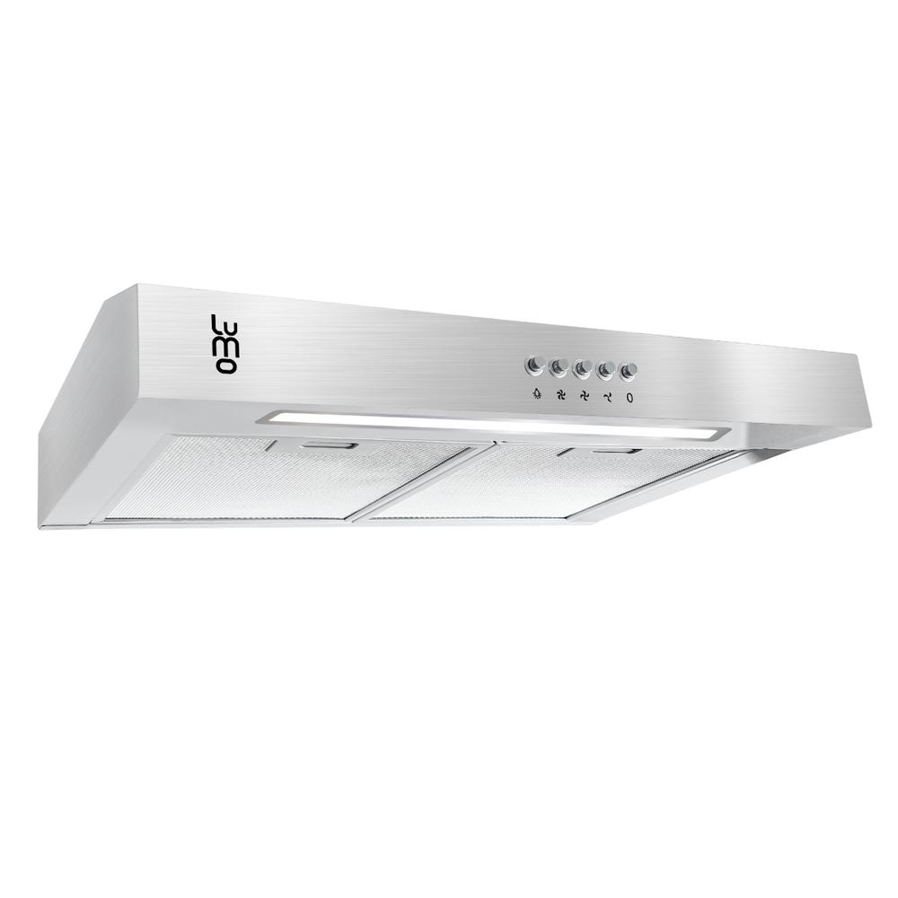 Campana Cocina Extractora De Pared 50 Cm Acero Inox Luz Led