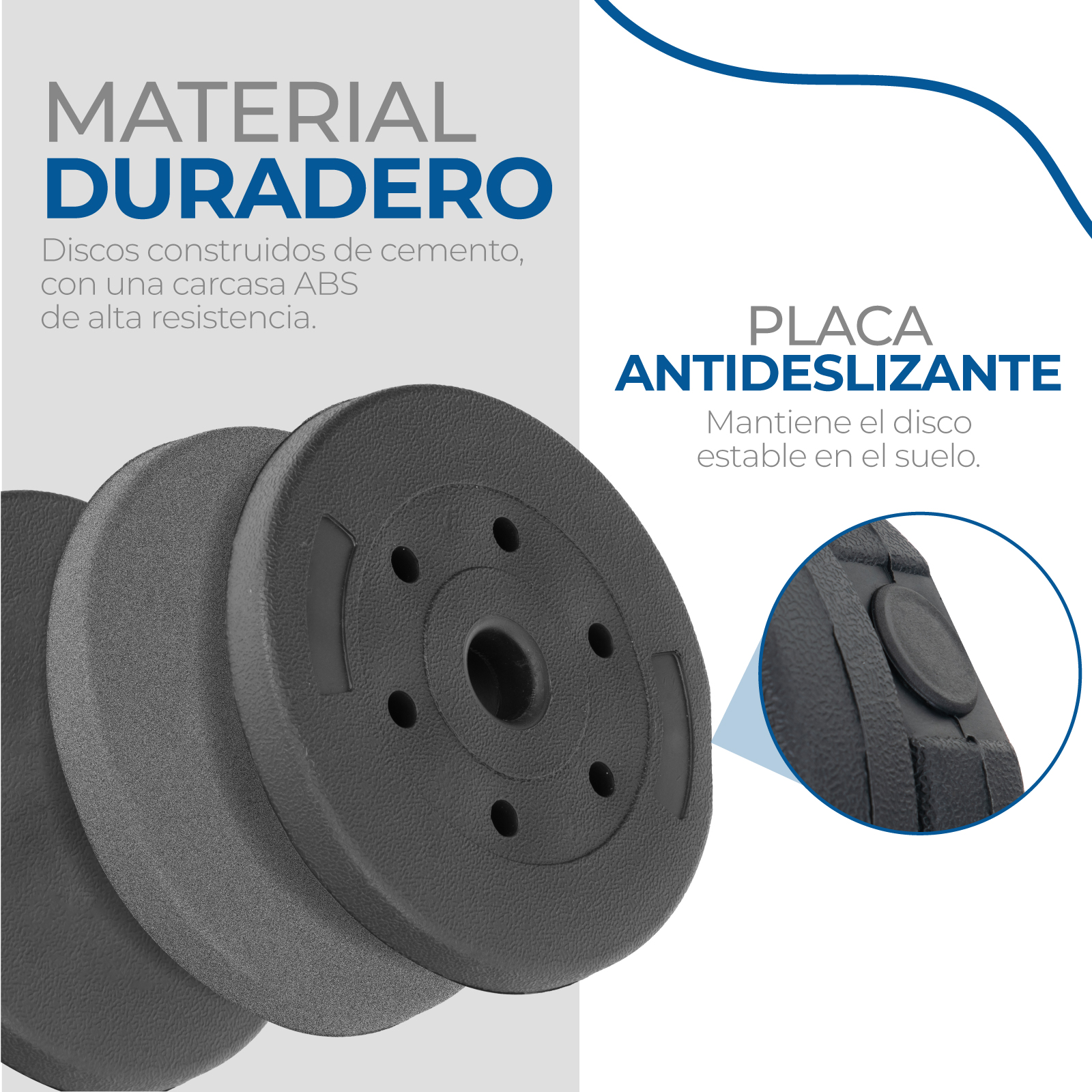 Set Mancuernas Altera Barra Ajustable 20kg Pesa Rusa Discos color Rojo