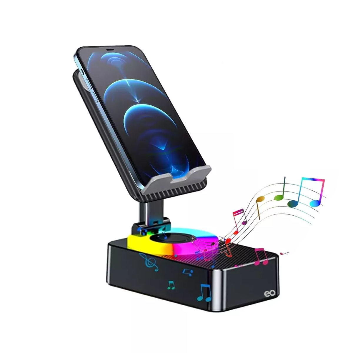 Bocina Bluetooth Portátil Con Soporte Para Celular Y Carga