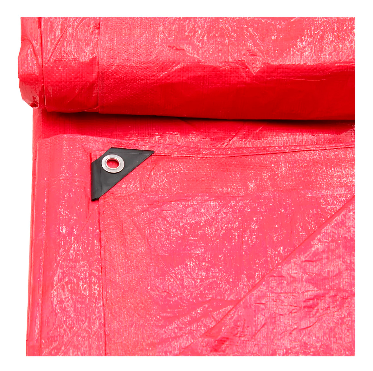 Lona De Polietileno Termosellada Reforzada Roja 90 Gr 5x6 M