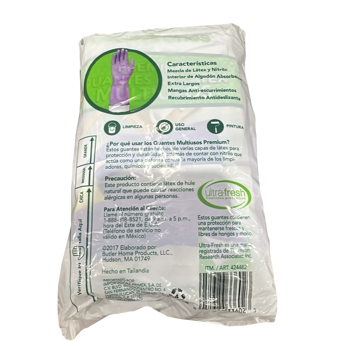 Guantes Para Limpieza Látex Clean Ones Talla Chica 6 Pares