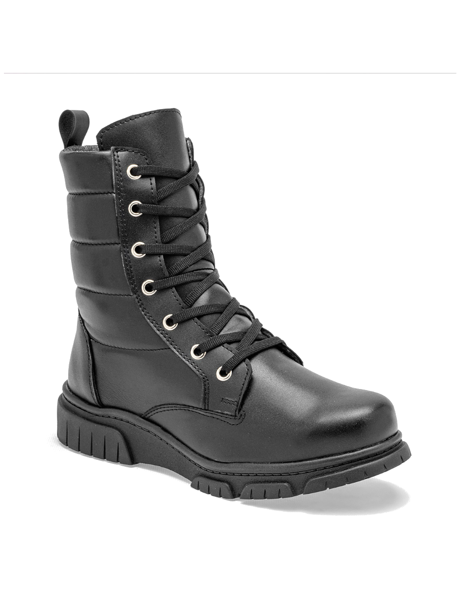 bota combat para mujer color negro