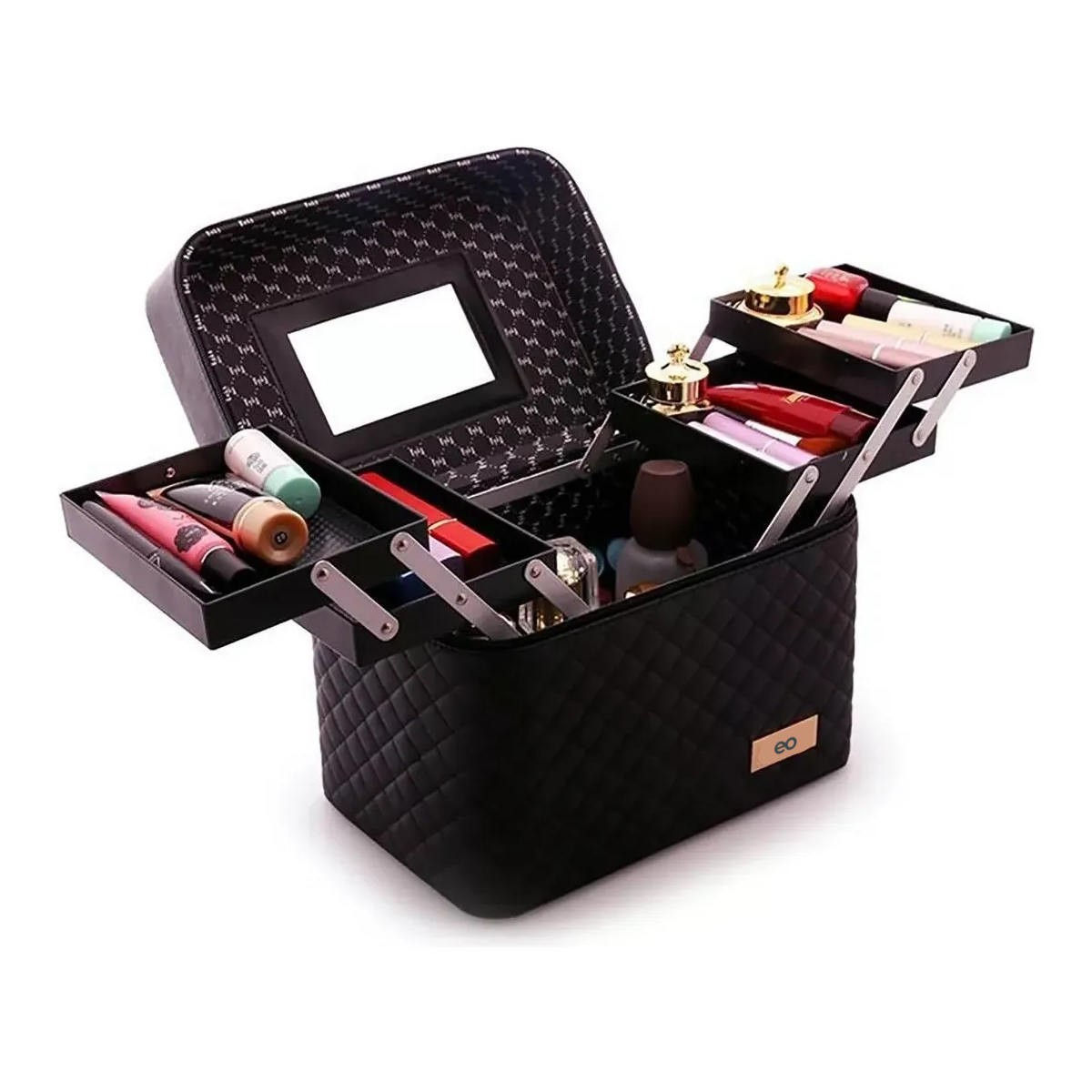 Neceser Cosmetiquera Profesional Espejo Viaje Organizador