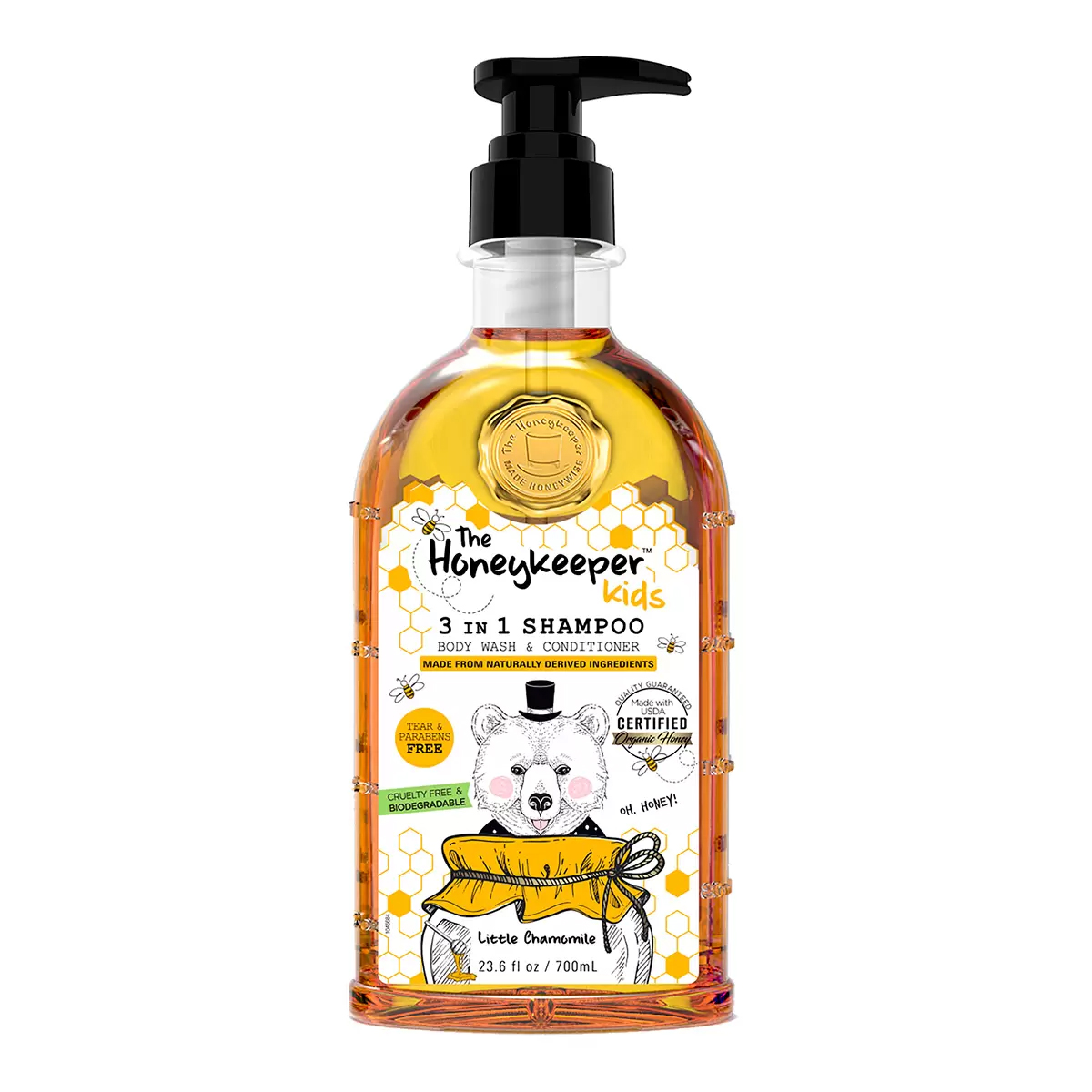 Shampoo 3 En 1 Y Crema The Honeykeeper Manzanilla