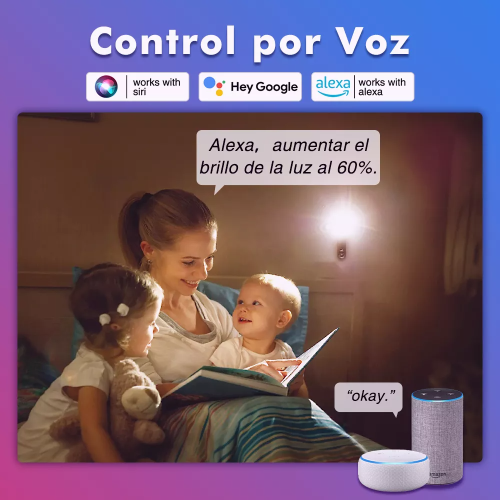 4 Focos Led Wifi Inteligente Rgbcw Alexa Google Siri 9w E27 Sólo con Wifi 2.4G Control Por Voz Ajustable Luz Multicolor Bombillas Luz Focos Bluetooth Rgb 127v