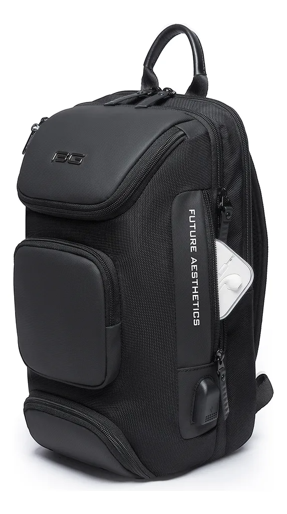 Backpack For Men Crossbody Shoulder Bags Waterproof Sling Chest Bag With Usb Port Color Negro 02
