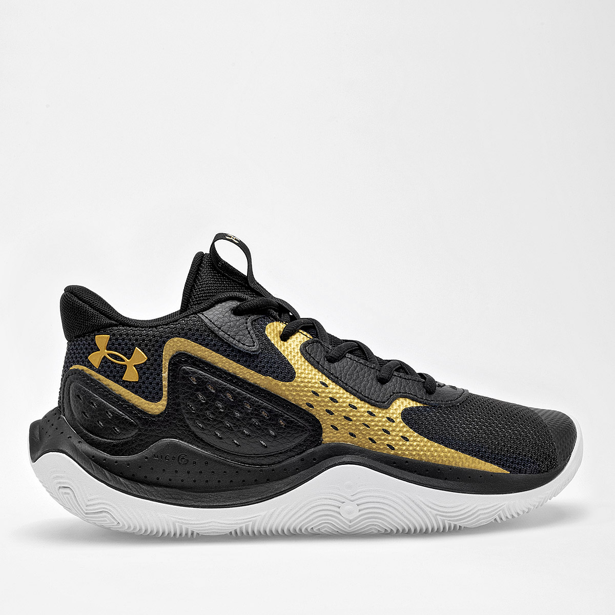 UNDER ARMOUR UA Jet '23 TENIS HOMBRE DEPORTIVO COLOR NEGRO ORO