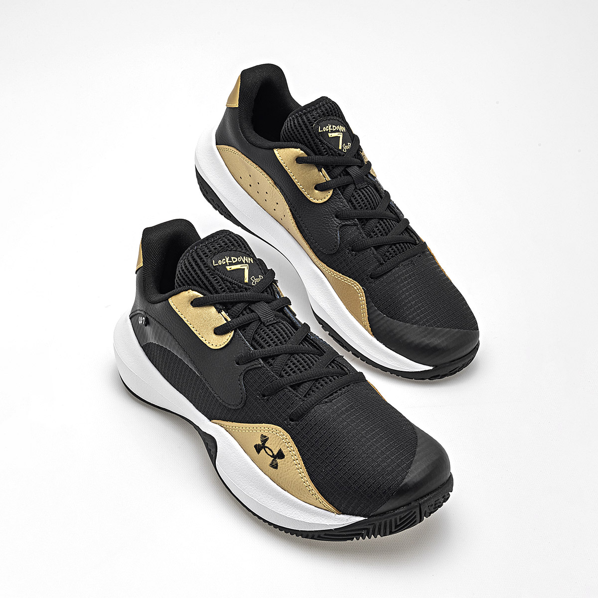 UNDER ARMOUR UA Lockdown 7 Low TENIS HOMBRE DEPORTIVO COLOR NEGRO ORO
