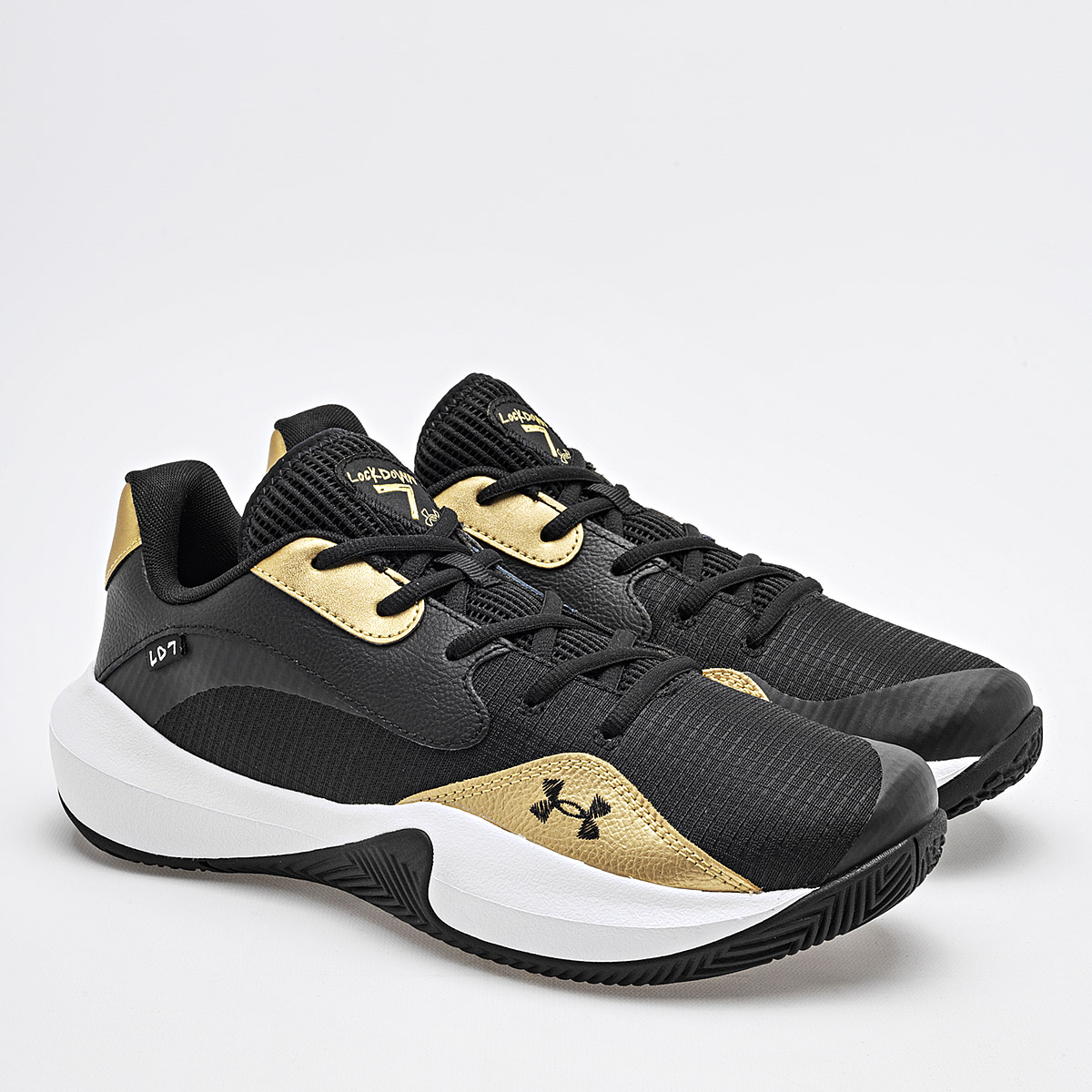 UNDER ARMOUR UA Lockdown 7 Low TENIS HOMBRE DEPORTIVO COLOR NEGRO ORO
