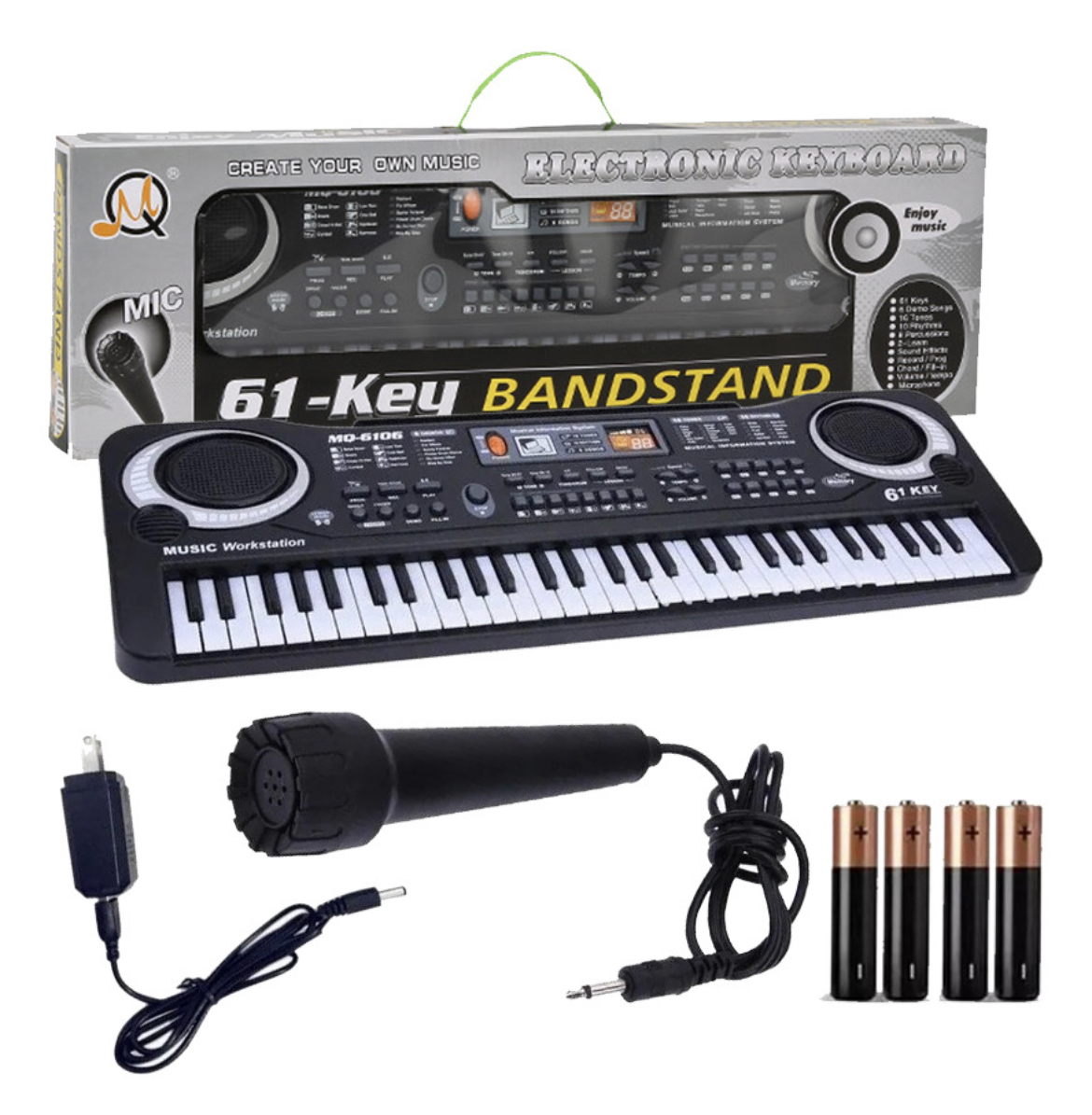 Teclado Piano Digital 61 Teclados Piano Para Niños Con Micrófono,teclados Musicales