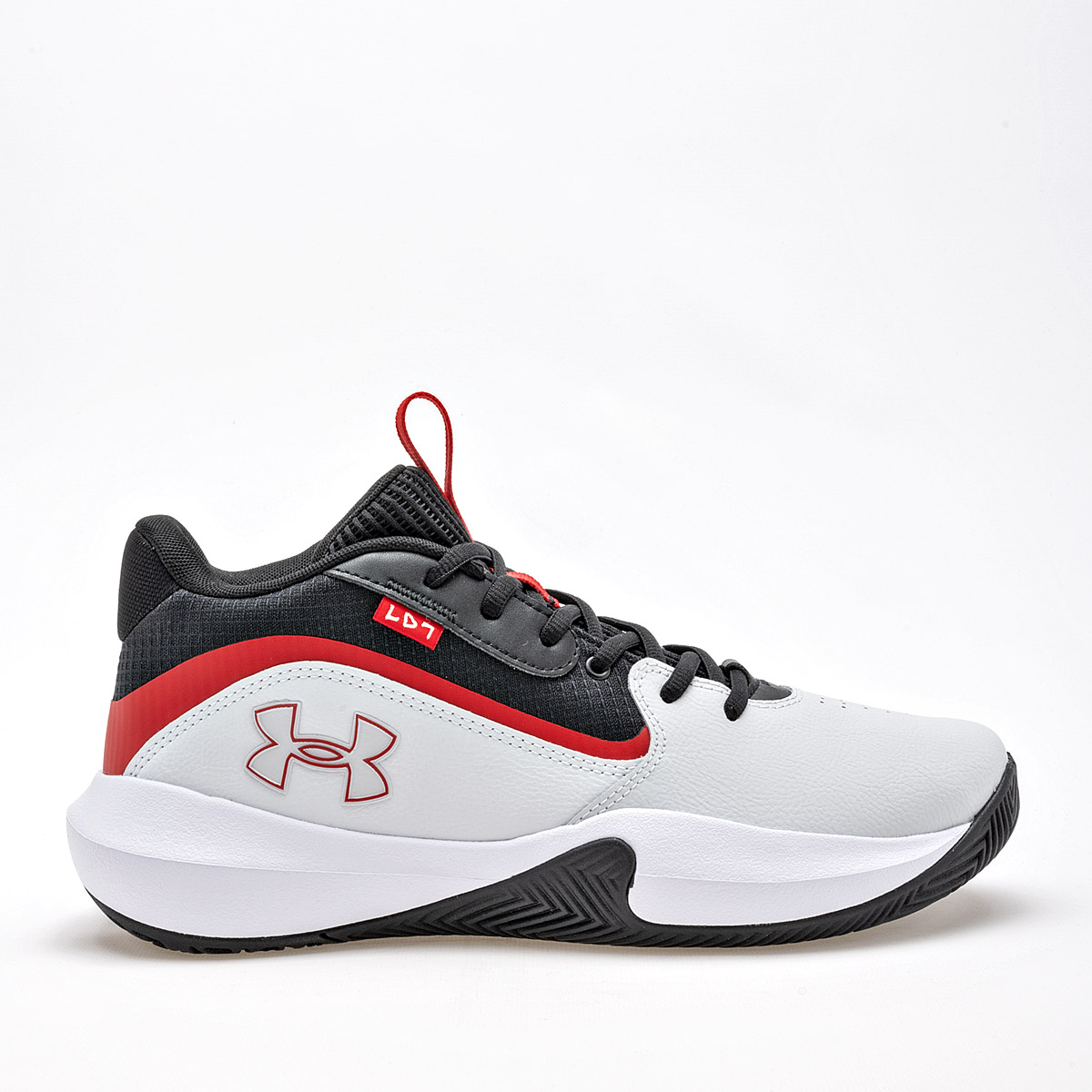 UNDER ARMOUR UA Lockdown 7 TENIS HOMBRE DEPORTIVO COLOR GRIS NEGRO ROJO