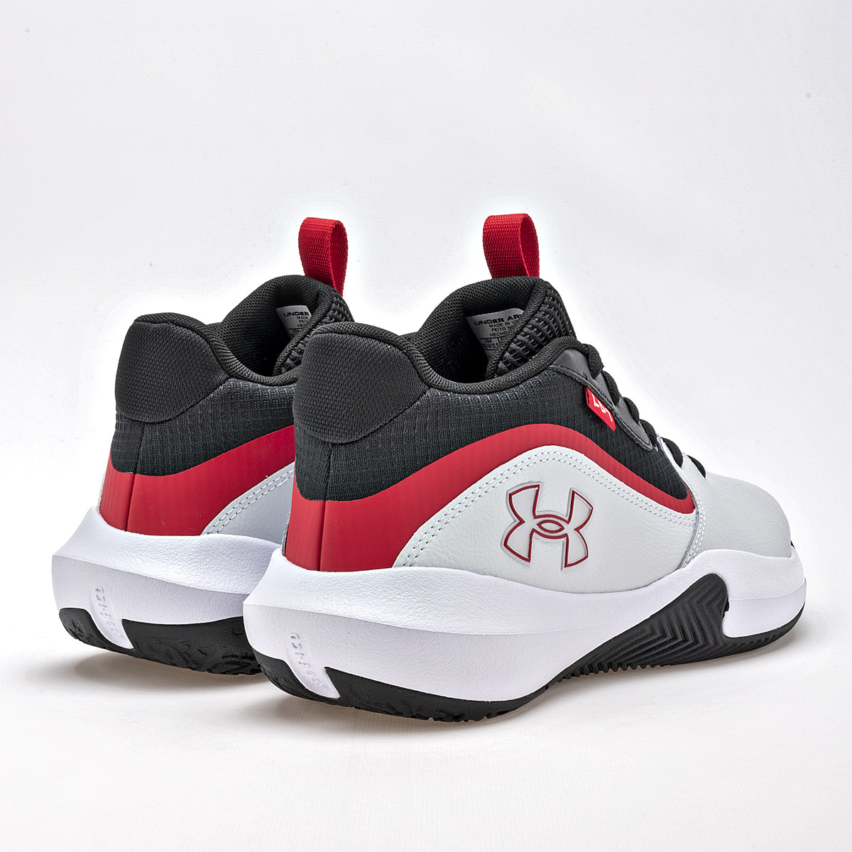 UNDER ARMOUR UA Lockdown 7 TENIS HOMBRE DEPORTIVO COLOR GRIS NEGRO ROJO