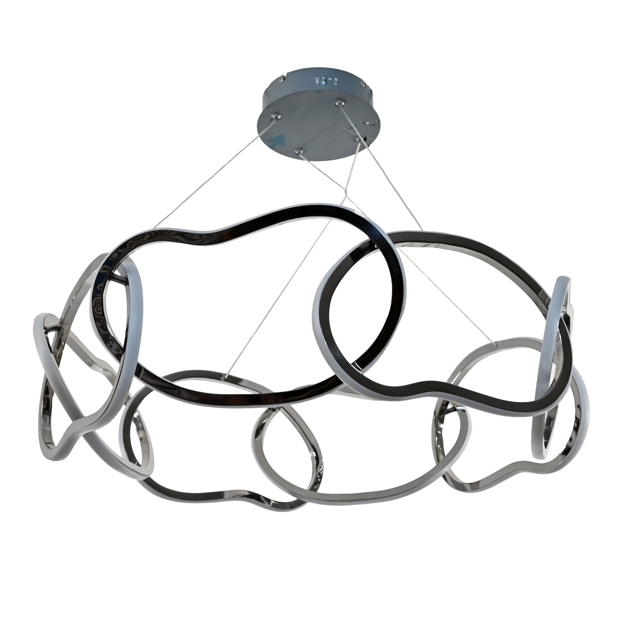 Candil Led Aros Redondo Cromo