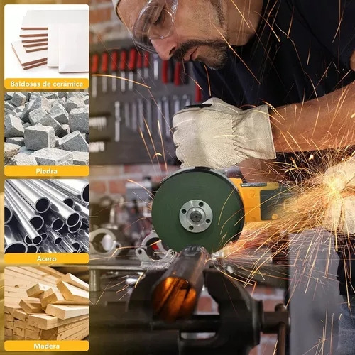Also New 2 Baterías 125mm Kit De Amoladora Inalámbrica 800w Pulidoras Mini Grinder Cordless Grinder Amarillo