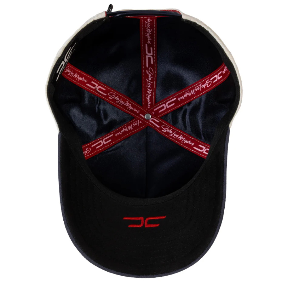 Gorra Jc Hats Coleccion University Of Life Beige-Azul 003366 Ajustable
