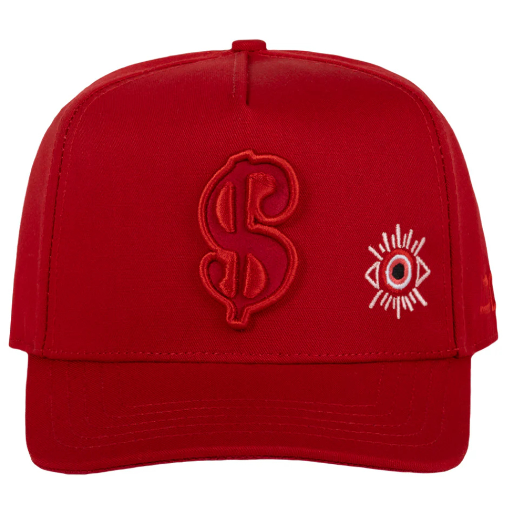 Gorra Jc Hats Cash Money Roja Ajustable 002900 Plana