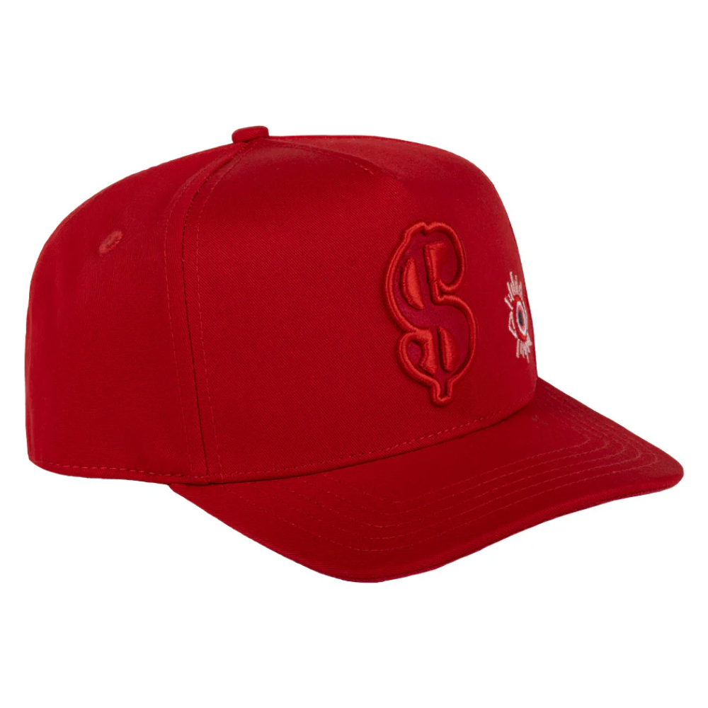 Gorra Jc Hats Cash Money Roja Ajustable 002900 Plana