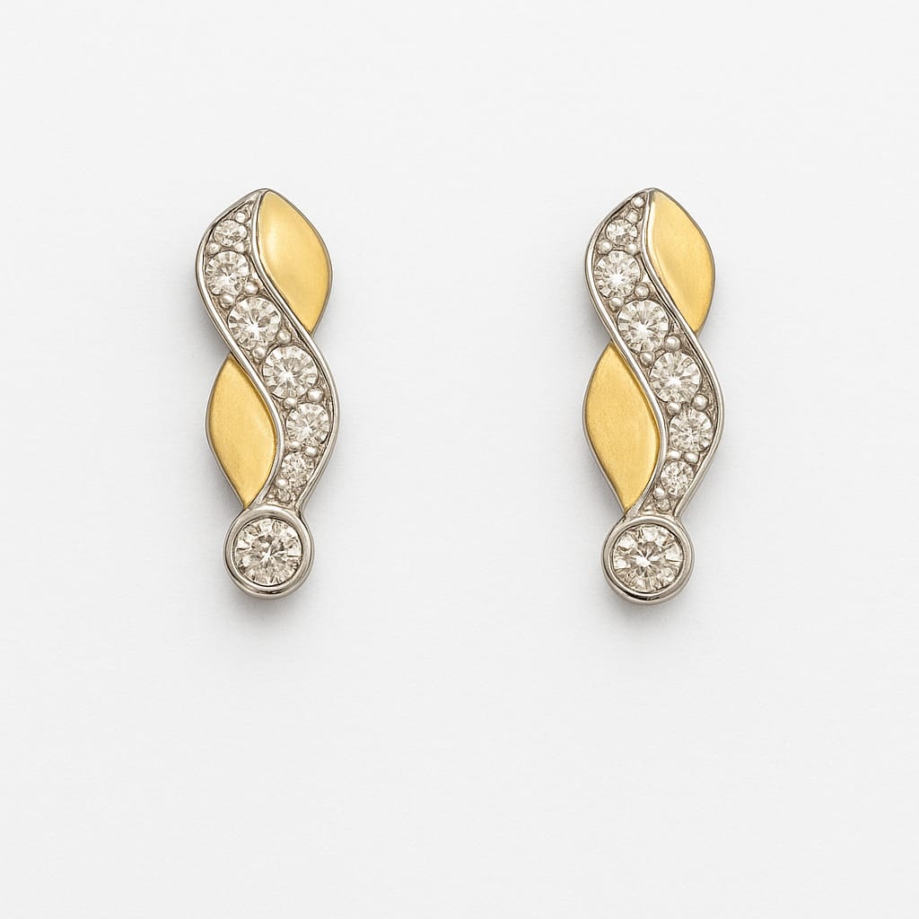  Aretes De Infinito Oro De 10k Con Zirconia + Obsequio