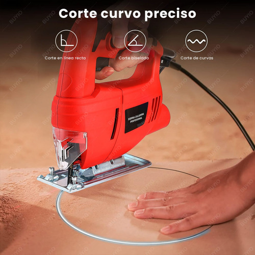 Sierra Caladora Eléctrica De Corte 800w Y 26 Accesorios 110v