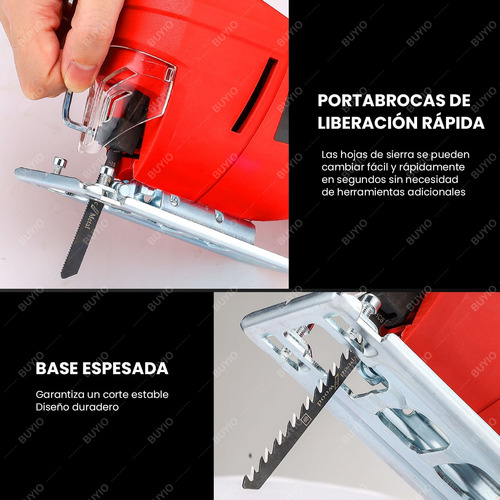 Sierra Caladora Eléctrica De Corte 800w Y 26 Accesorios 110v