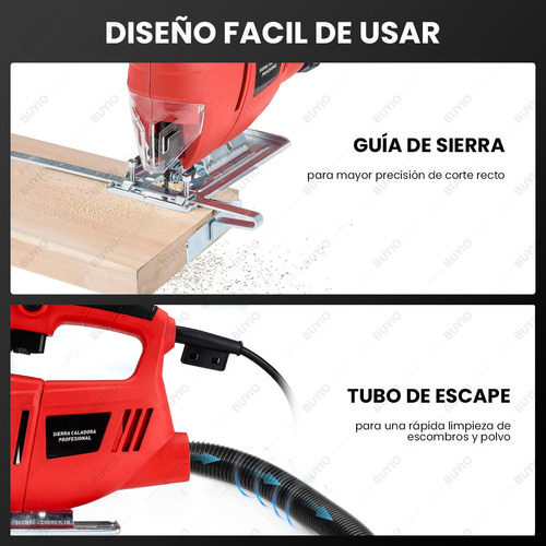 Sierra Caladora Eléctrica De Corte 800w Y 26 Accesorios 110v