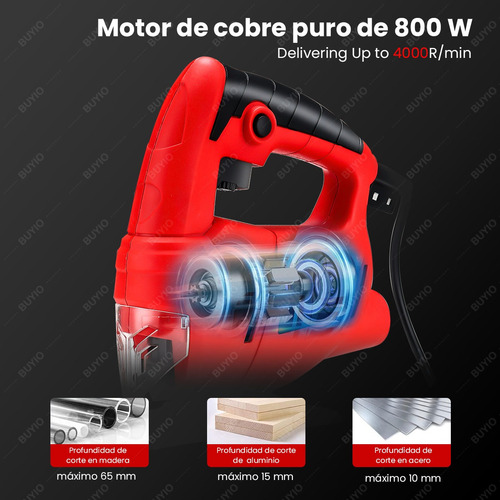Sierra Caladora Eléctrica De Corte 800w Y 26 Accesorios 110v