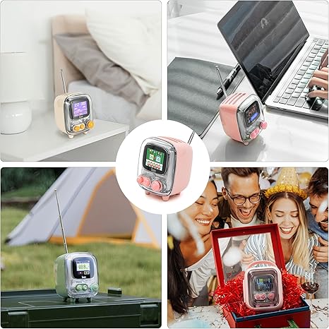 Divoom Tiivoo-2 Pixel Art Altavoz BT portátil Pantalla LED Rosa