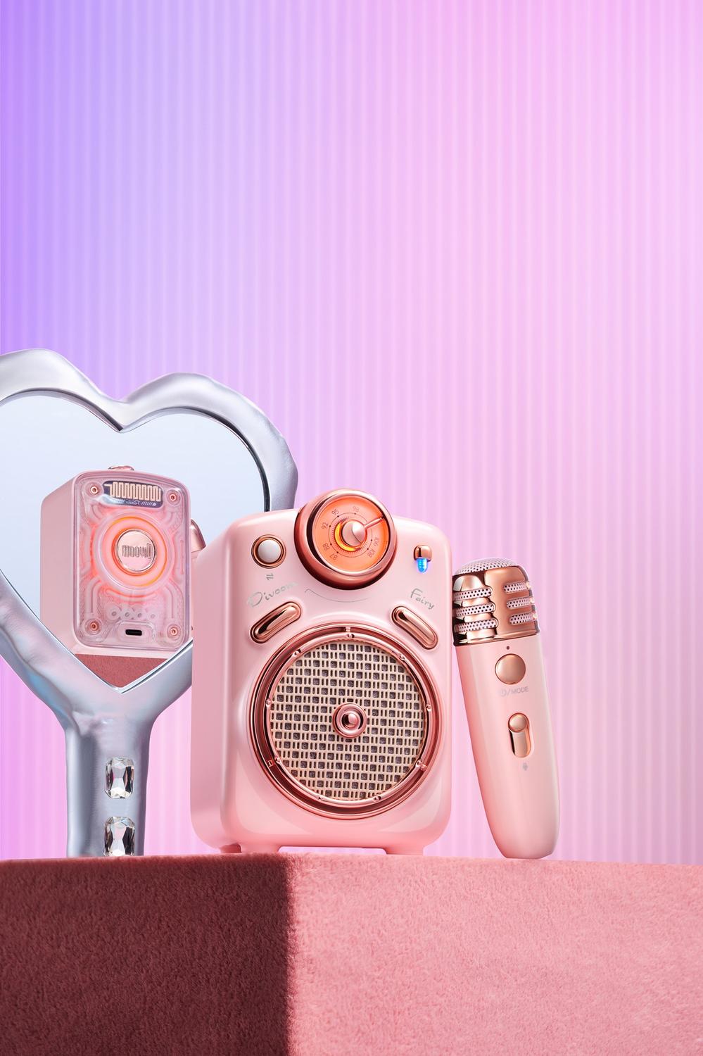 Divoom Fairy-Ok, Altavoz Bluetooth, Color Rosa
