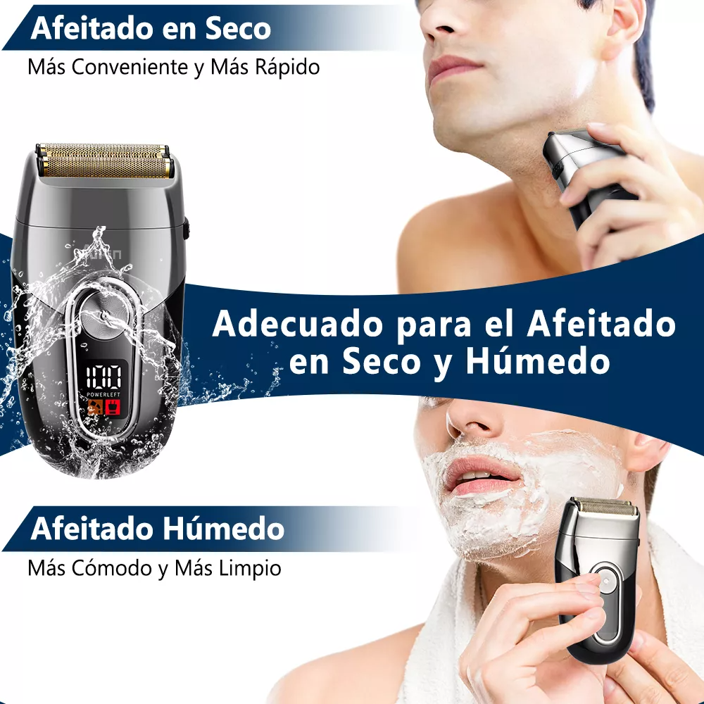 All-in Profesional B-0702bk Rasuradora Eléctrica Afeitadora Barba Recargable Corta al Raz Cortadora Pelo Cabello Color Negro